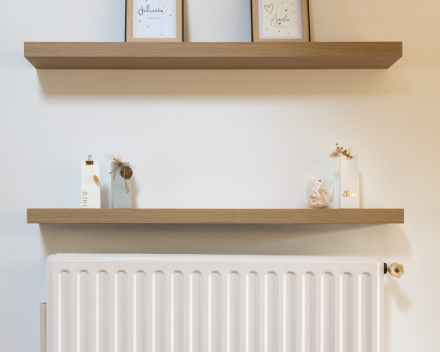 Open leefruimte na herinrichting van appartement De Klien